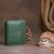 Купить Маленький кошелек на кнопке женский ST Leather 19233 Зеленый, фото , изображение 6, характеристики, отзывы