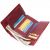 Купить Кошелек женский в три сложения из лакированной фактурной натуральной кожи ST Leather 22708 Красный, фото , изображение 7, характеристики, отзывы