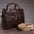 Купить Сумка мужская кожаная Vintage 14088 коричневая, фото , изображение 8, характеристики, отзывы