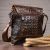 Купить Cумка мужская с тиснением под крокодила коричневая Vintage 14698, фото , изображение 4, характеристики, отзывы