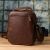 Купить Мужская деловая сумка с ручкой для переноса в руке из натуральной кожи Vintage 23033 Коричневый, фото , изображение 10, характеристики, отзывы