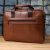 Купить Мужской деловой портфель из натуральной кожи Vintage 23038 Коричневый, фото , изображение 11, характеристики, отзывы