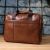 Купить Мужской деловой портфель из натуральной кожи Vintage 23038 Коричневый, фото , изображение 10, характеристики, отзывы