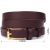 Купить Модный узкий кожаный ремень для женщин GRANDE PELLE 22953 Бордовый, фото , изображение 3, характеристики, отзывы