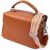 Купить Женская сумка из натуральной кожи с двойным внутренним пространством Vintage 22921 Рыжий, фото , изображение 2, характеристики, отзывы