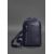 Купить Кожаный мужской рюкзак (сумка-слинг) на одно плечо Chest Bag синий, фото , характеристики, отзывы