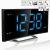 Купить Годинник настільний з радіо Technoline WT460 Blue LED Black/Silver (WT460 blaue LED), фото , изображение 9, характеристики, отзывы