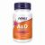 Купить Витамин А і D (A & D) 10000/400 - 100 sgels - NOW FOODS, фото , характеристики, отзывы