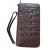 Купить Барсетка клатч мужской на двух молниях из кожи крокодила Ekzotic Leather Коричневый (cb02), фото , характеристики, отзывы