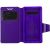 Купить Чехол-книжка TOTO Book Silicone Slide Universal Cover With Window 5.3'-5.5' Purple, фото , изображение 2, характеристики, отзывы