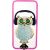 Купить Чехол-накладка TOTO TPU Stones Case IPhone X Owl in Headphones Green, фото , изображение 2, характеристики, отзывы