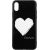 Купить Чехол-накладка TOTO Glass Fashionable Case Apple iPhone X White Heart on Black, фото , изображение 2, характеристики, отзывы