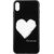 Купить Чехол-накладка TOTO Glass Fashionable Case Apple iPhone XS Max White Heart on Black, фото , изображение 2, характеристики, отзывы