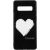 Купить Чехол-накладка TOTO Glass Fashionable Case Samsung Galaxy S10 White Heart on Black, фото , изображение 2, характеристики, отзывы