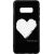 Купить Чехол-накладка TOTO Glass Fashionable Case Samsung Galaxy S10e White Heart on Black, фото , изображение 2, характеристики, отзывы