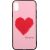 Купить Чехол-накладка TOTO Glass Fashionable Case Apple iPhone X Red Heart on Pink, фото , изображение 2, характеристики, отзывы
