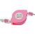 Купить Кабель TOTO TKX-66 Flat USB cable microUSB 1m Pink, фото , изображение 2, характеристики, отзывы