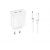 Придбати Сетевое зарядное устройство XO L105 35W 35W Dual Port Fast Charger Type-c Port Fast Charger White, image , характеристики, відгуки
