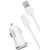 Купить Автомобильное зарядное устройство INKAX CD-12 Car charger + Micro cable 2USB 2.1A White, фото , изображение 2, характеристики, отзывы