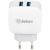 Купить Сетевое зарядное устройство INKAX CD-35 Travel charger 2USB 2.1A White, фото , характеристики, отзывы