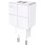 Купить Сетевое зарядное устройство AWEI C-500 Travel charger 2USB 2.4A White, фото , изображение 2, характеристики, отзывы