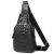 Придбати Сумка-слинг черная с тиснением под рептилию Tiding Bag CR-A25F-1943A, image , характеристики, відгуки