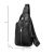 Купить Сумка-слинг черная кожаная Tiding Bag F-A25F-5003A, фото , изображение 2, характеристики, отзывы