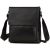 Купить Сумка-мессенджер кожаная Tiding Bag черная, фото , изображение 2, характеристики, отзывы