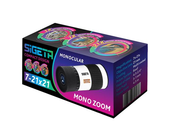 Придбати Монокуляр SIGETA Mono Zoom 7-21x21, image , зображення 5, характеристики, відгуки