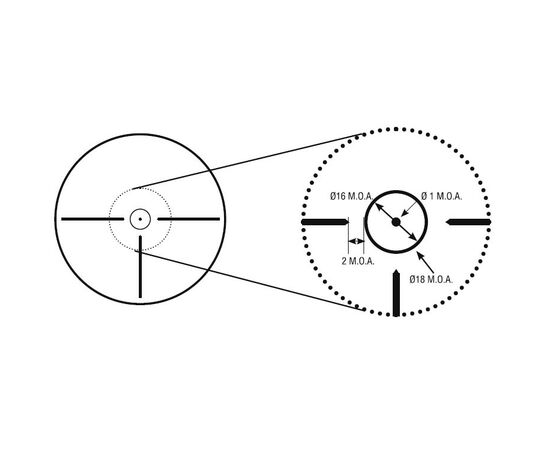 Купить Оптический прицел KONUS KONUSPRO M-30 1.5-6x44 Circle Dot IR, фото , изображение 5, характеристики, отзывы