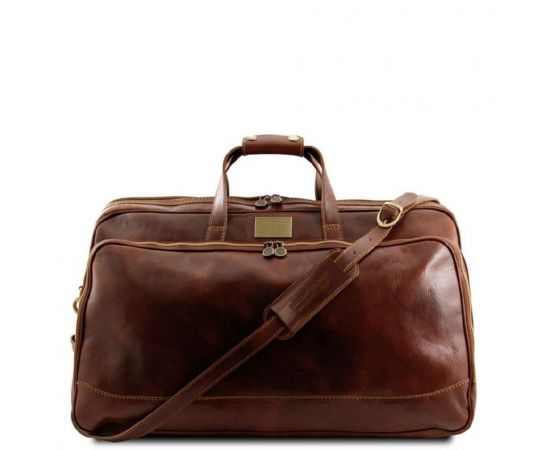 Купить Кожаная дорожная сумка на колесах - Малый размер Tuscany Leather Bora Bora TL3065 (Коричневый), фото , характеристики, отзывы