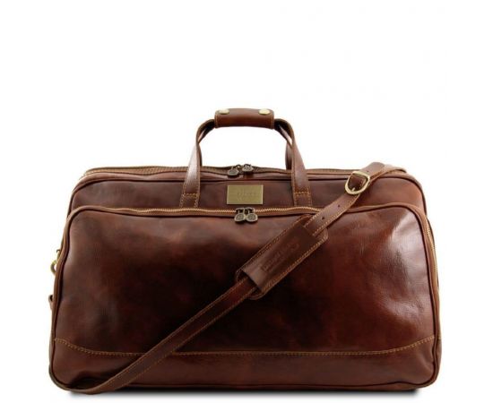 Купить Кожаная дорожная сумка на колесах - Большой размер Tuscany Leather Bora Bora TL3067 (Коричневый), фото , характеристики, отзывы