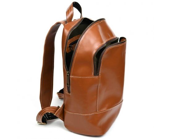Купить Женский кожаный рюкзак TARWA GB-2008-3md гладкая кожа коньячная, фото , изображение 6, характеристики, отзывы