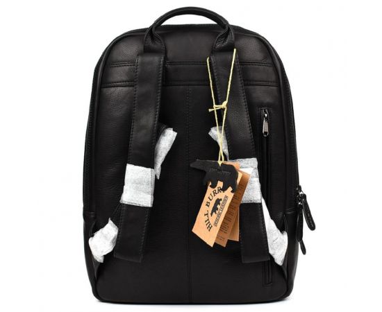 Купить Большой кожаный рюкзак HILL BURRY HB4006A черный, фото , изображение 2, характеристики, отзывы