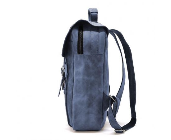 Купить Сумка рюкзак для ноутбука из лошадиной кожи TARWA RK-3420-3md синяя, фото , изображение 7, характеристики, отзывы