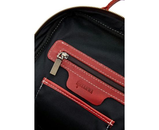 Купить Женский красный кожаный рюкзак TARWA RR-2008-3md среднего размера, фото , изображение 4, характеристики, отзывы