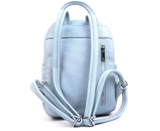 Купить Кожаный женский рюкзак голубой Virginia Conti Italy - VC3964fblue, фото , изображение 2, характеристики, отзывы