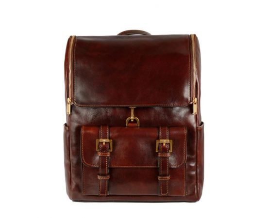 Придбати Большой кожаный рюкзак - The Odyssey  - Коричневый цвет - Time Resistance 5214401, image , характеристики, відгуки