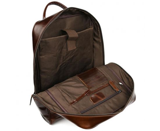 Придбати Рюкзак из натуральной кожи bx050c фирмы Bexhill кофейный гладкий, image , зображення 2, характеристики, відгуки