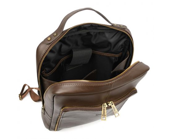 Придбати Деловой кожаный рюкзак для ноутбука 14" GC-1239-4lx TARWA, image , зображення 2, характеристики, відгуки