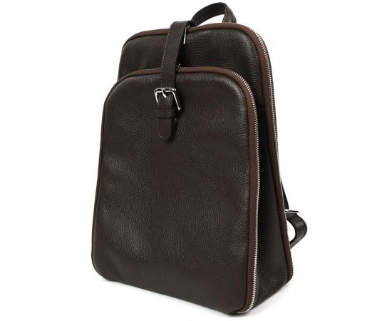 Придбати Кожаный итальянский рюкзак Firenze HB03334C кофейный, image , характеристики, відгуки