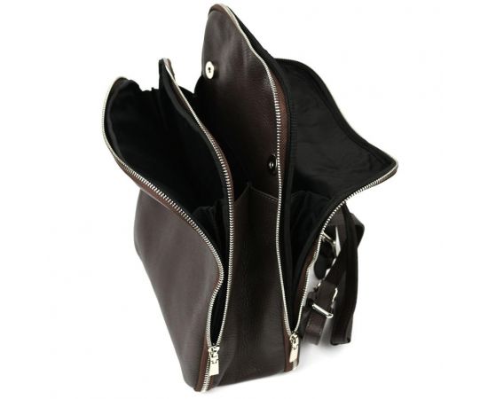 Придбати Кожаный итальянский рюкзак Firenze HB03334C кофейный, image , зображення 6, характеристики, відгуки