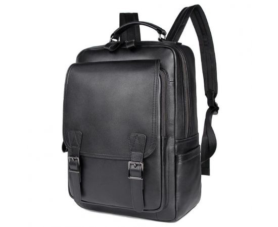 Придбати Мужской кожаный рюкзак JD2755A John McDee черный, image , характеристики, відгуки