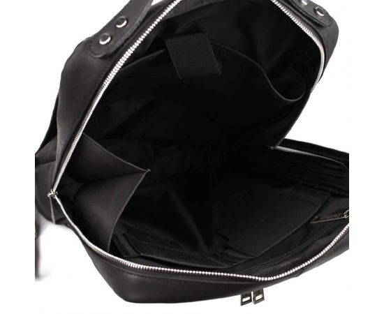 Придбати Кожаный рюкзак для ноутбука 15" дюймов RA-1240-4lx в черном crazy horse, image , зображення 6, характеристики, відгуки