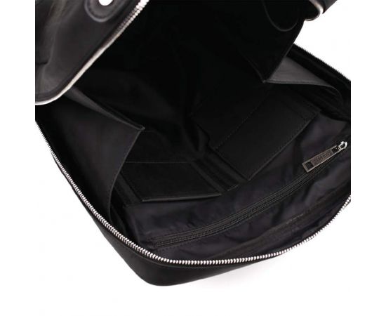 Придбати Кожаный рюкзак для ноутбука 15" дюймов RA-1240-4lx в черном crazy horse, image , зображення 7, характеристики, відгуки