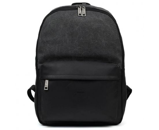 Купить Рюкзак из лошадиной кожи и канваса серый TARWA RAG-7273-3md, фото , изображение 3, характеристики, отзывы