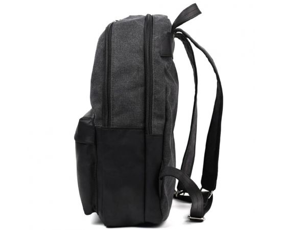 Купить Рюкзак из лошадиной кожи и канваса серый TARWA RAG-7273-3md, фото , изображение 4, характеристики, отзывы