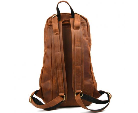 Придбати Мужской кожаный городской рюкзак рыжий крейзи хорс RB-7340-3md TARWA, image , зображення 5, характеристики, відгуки
