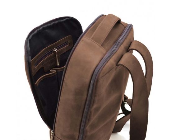 Придбати Кожаный рюкзак коричневый TARWA RC-7287-3md лошадиная кожа, image , зображення 2, характеристики, відгуки