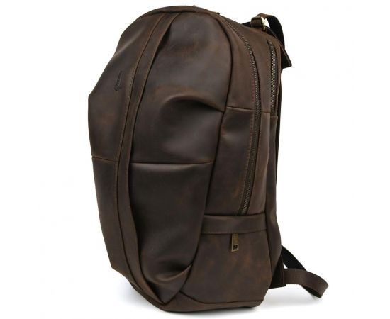 Придбати Мужской кожаный городской рюкзак коричневый крейзи хорс RC-7340-3md TARWA, image , характеристики, відгуки